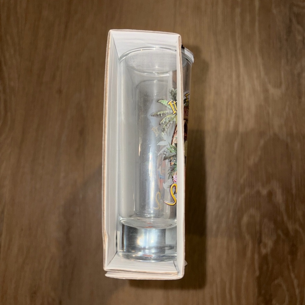 New 4 Margaritaville Shot Glasses It's 5 O'clock Somewhere Glass Set 2.2 Oz - Picture 10 of 11
